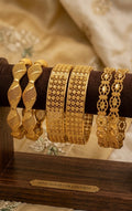 gold platted bangles for women combo pack of 3