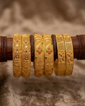 gold platted  bangles for women combo pack of 3