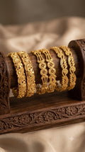 gold platted  bangles for women combo pack of 3