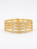 Traditional  Gold Plated Textured Designer Bangles | Ethnic Bangles -1591