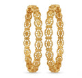 Traditional  Gold Plated Textured Designer Bangles | Ethnic Bangles -1411