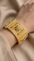 Butterfly Style Red Stone Bangles