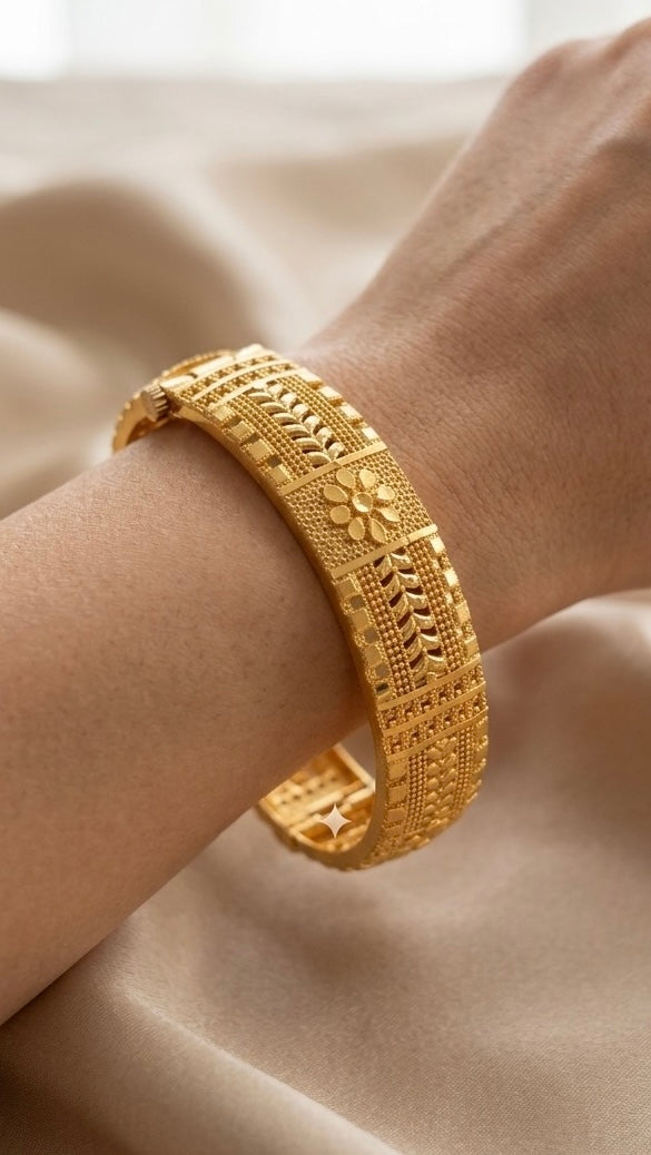 gold platted  bangles for women combo pack of 3