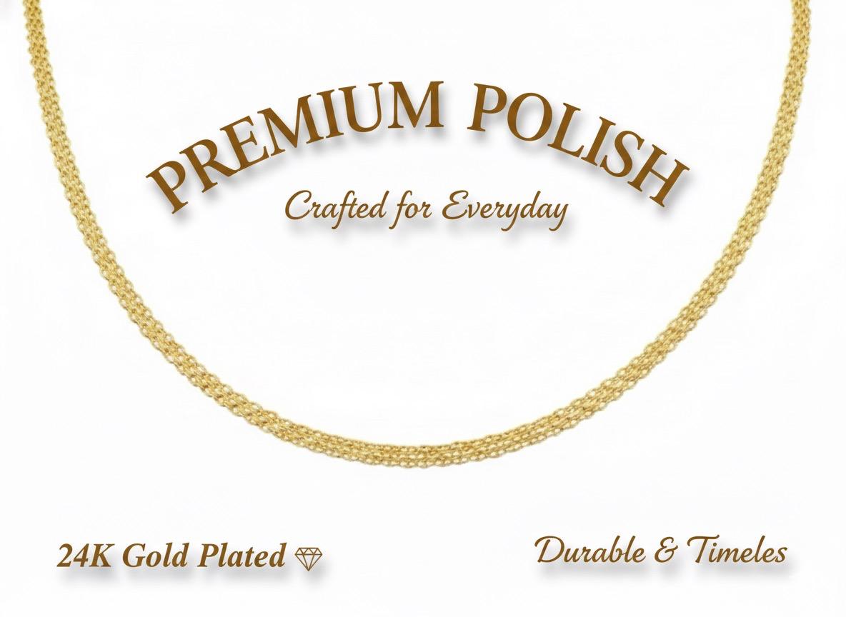 PREMIUM GOLD PLATED  18 INCH CHAIN